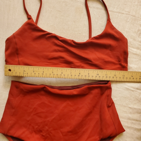 Left On Friday Deep Orange Swimwear Bikini Size M - Picture 3 of 6